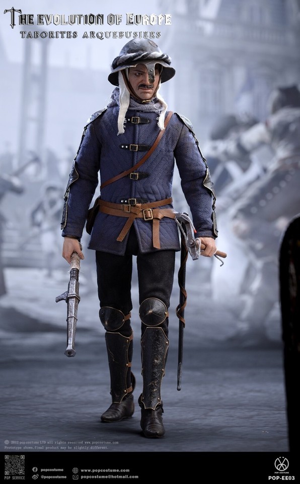 NEW POP COSTUME EE03 Europe Evolution Taborites Arquebusiers 1/6 Figure Toy