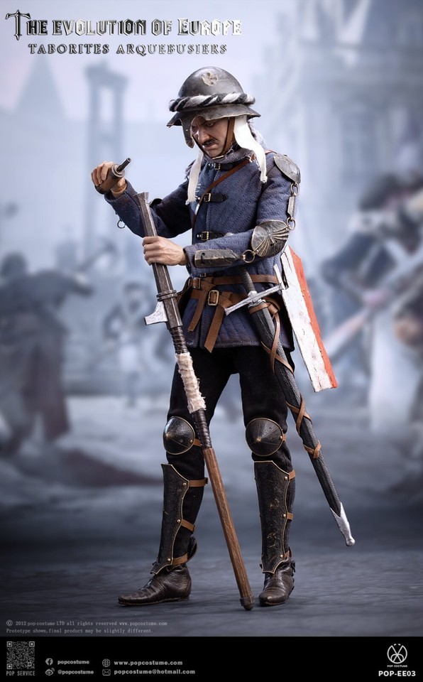 NEW POP COSTUME EE03 Europe Evolution Taborites Arquebusiers 1/6 Figure Toy