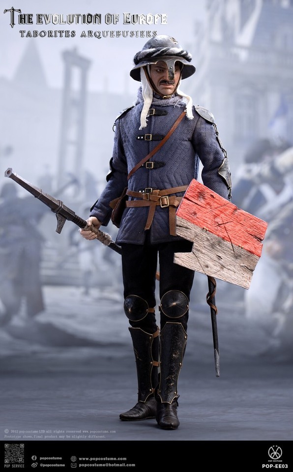 NEW POP COSTUME EE03 Europe Evolution Taborites Arquebusiers 1/6 Figure Toy