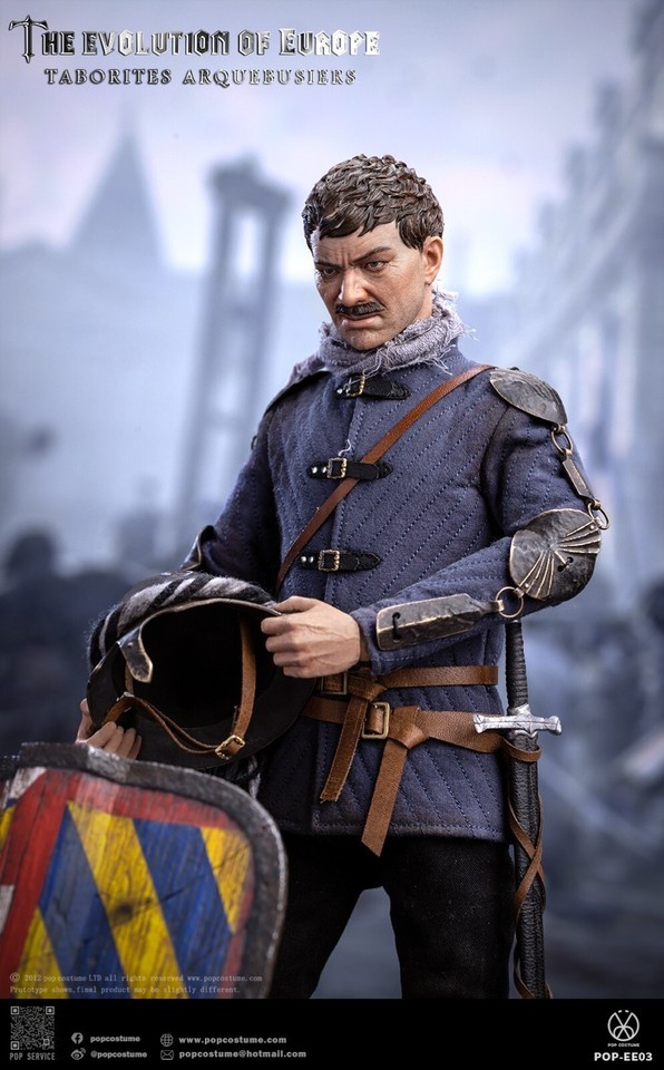 NEW POP COSTUME EE03 Europe Evolution Taborites Arquebusiers 1/6 Figure Toy