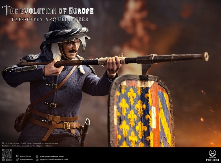 NEW POP COSTUME EE03 Europe Evolution Taborites Arquebusiers 1/6 Figure Toy