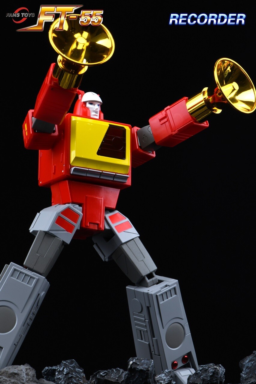 Ready! New FansToys FT-55 Recorder Blaster w/ Rewind Set of 2 Action Figure Toy