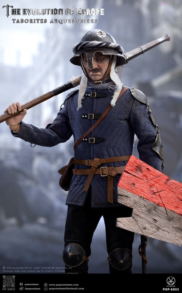 NEW POP COSTUME EE03 Europe Evolution Taborites Arquebusiers 1/6 Figure Toy