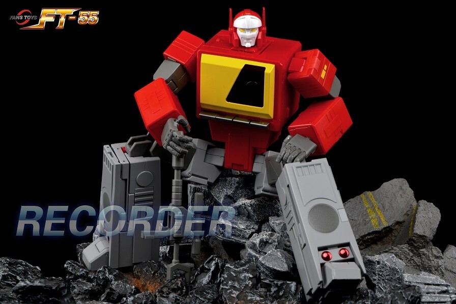 Ready! New FansToys FT-55 Recorder Blaster w/ Rewind Set of 2 Action Figure Toy