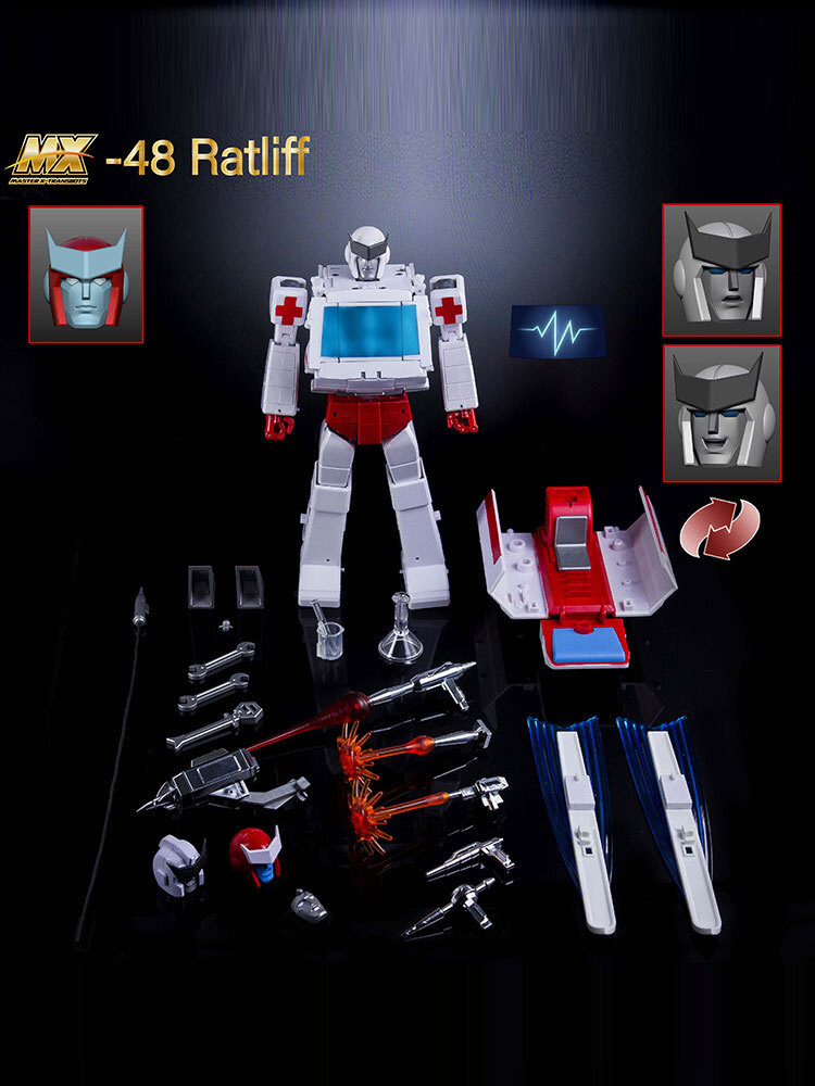 In Stock New X-Transbots MX-48 Ratliff Ratchet Transforms Action Figure Toy