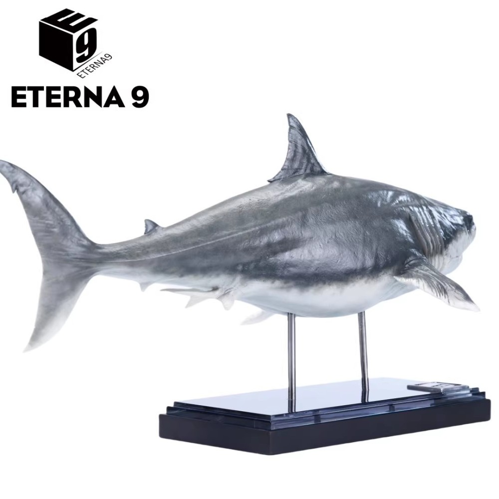 NEW ETERNA 9 Megalodon Marine Animal Static Figurine Model Statue In Stock