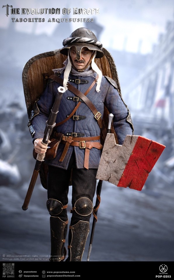 NEW POP COSTUME EE03 Europe Evolution Taborites Arquebusiers 1/6 Figure Toy