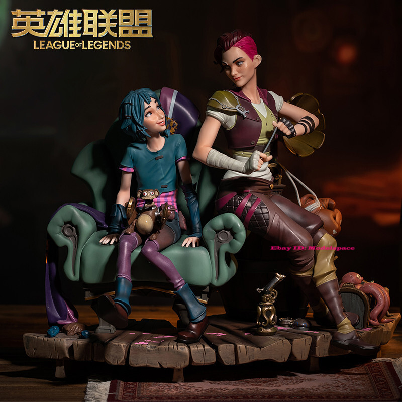Arcane League of Legends LOL Vi &amp; Jinx 1/6 Statue Figure Model IN STOCK