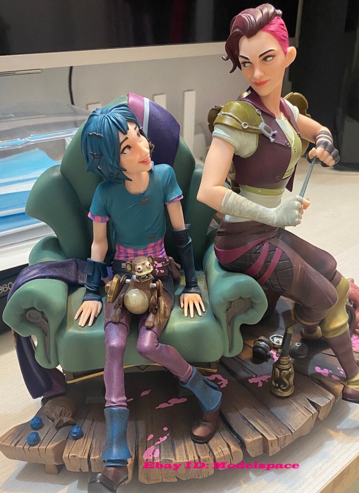 Arcane League of Legends LOL Vi &amp; Jinx 1/6 Statue Figure Model IN STOCK