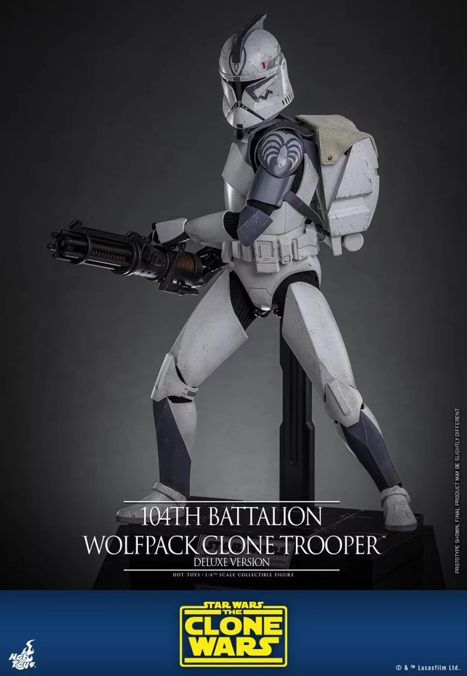 Ready！NEW Hot Toys TMS143 104th Battalion Wolfpack Clone Trooper Deluxe Ver