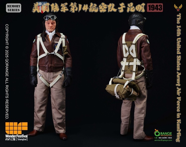 Ready！ QORANGE QOTOYS 1/6 QOM-1053 US Army 14th Air Force at Kunming 1943 Toy