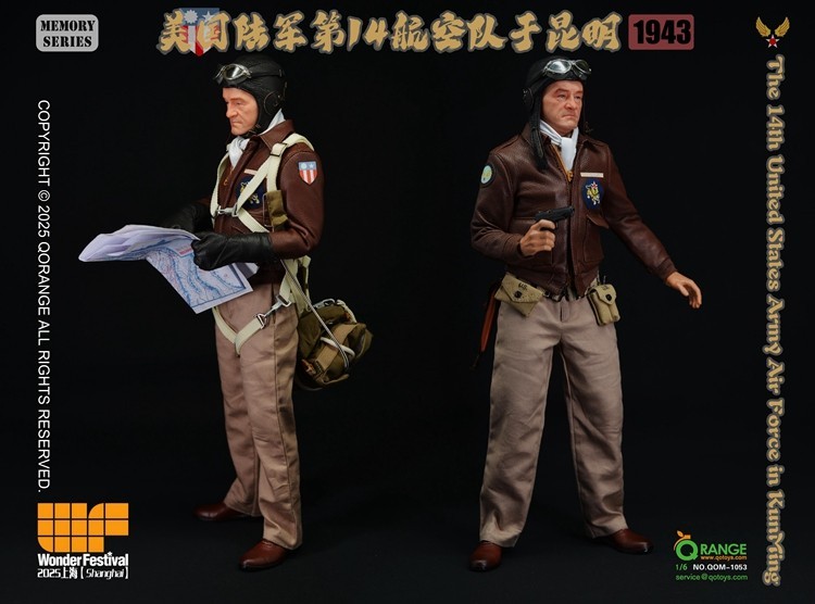 Ready！ QORANGE QOTOYS 1/6 QOM-1053 US Army 14th Air Force at Kunming 1943 Toy