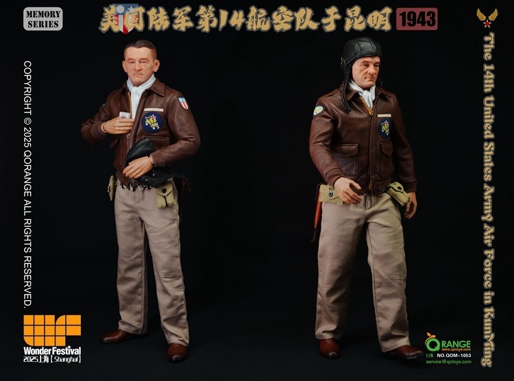 Ready！ QORANGE QOTOYS 1/6 QOM-1053 US Army 14th Air Force at Kunming 1943 Toy