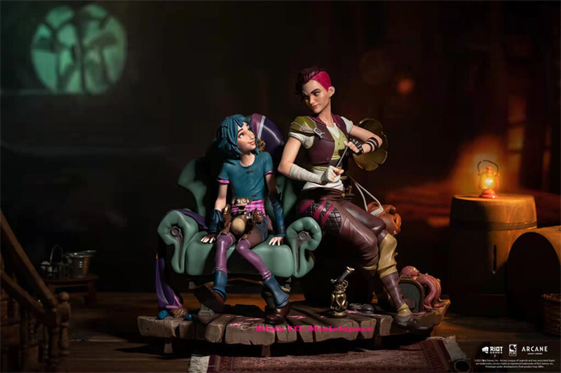 Arcane League of Legends LOL Vi &amp; Jinx 1/6 Statue Figure Model IN STOCK