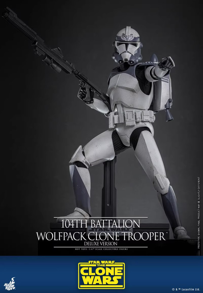 Ready！NEW Hot Toys TMS143 104th Battalion Wolfpack Clone Trooper Deluxe Ver