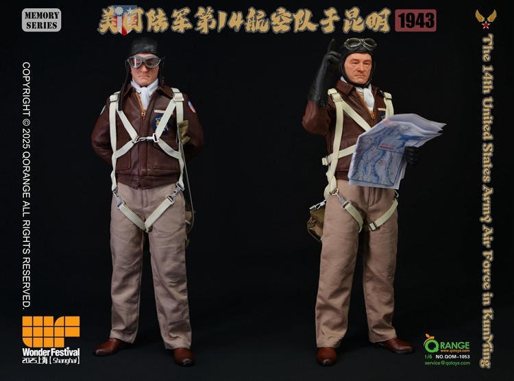 Ready！ QORANGE QOTOYS 1/6 QOM-1053 US Army 14th Air Force at Kunming 1943 Toy