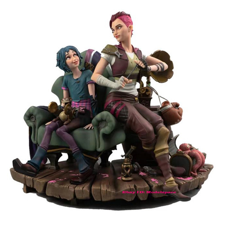 Arcane League of Legends LOL Vi &amp; Jinx 1/6 Statue Figure Model IN STOCK
