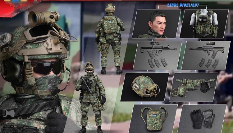 NEW Soldierstory Ss134 Pla Air Porce Airborne Commandos Deluxe Ver. 1/6 Action