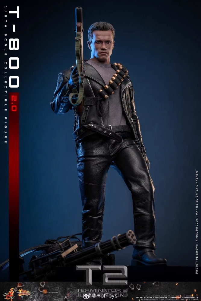 Ready! New Hot Toys MMS795 1/6 Terminator 2 Judgment Day T-800 2.0 Action Figure