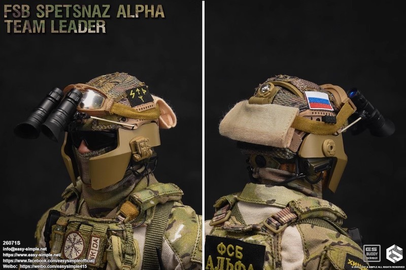 In Stock  Easy&amp;Simple ES 26071S 1/6 Russian FSB Alpha Force  Action Figure