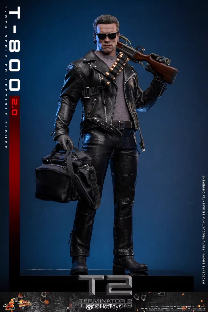 Ready! New Hot Toys MMS795 1/6 Terminator 2 Judgment Day T-800 2.0 Action Figure