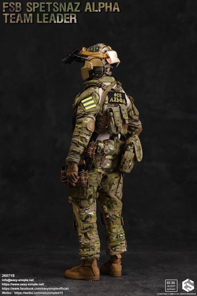 In Stock  Easy&amp;Simple ES 26071S 1/6 Russian FSB Alpha Force  Action Figure