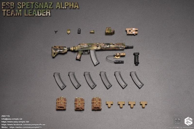 In Stock  Easy&amp;Simple ES 26071S 1/6 Russian FSB Alpha Force  Action Figure