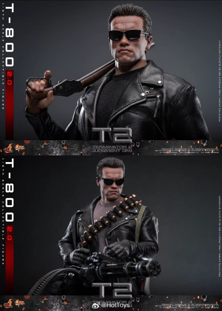 Ready! New Hot Toys MMS795 1/6 Terminator 2 Judgment Day T-800 2.0 Action Figure