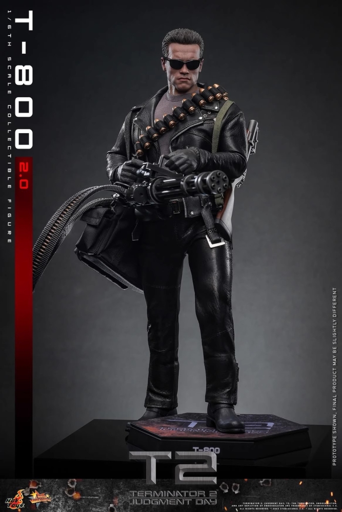 Ready! New Hot Toys MMS795 1/6 Terminator 2 Judgment Day T-800 2.0 Action Figure