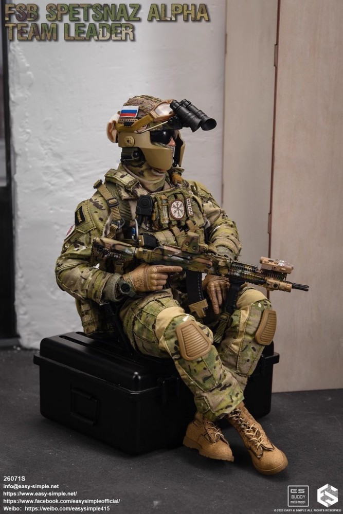 In Stock  Easy&amp;Simple ES 26071S 1/6 Russian FSB Alpha Force  Action Figure
