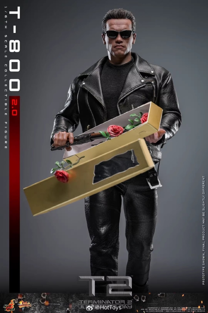 Ready! New Hot Toys MMS795 1/6 Terminator 2 Judgment Day T-800 2.0 Action Figure
