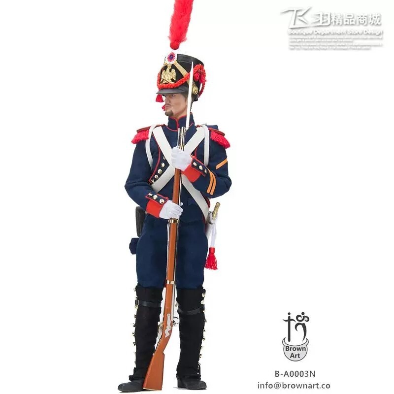 In Stock New BROWN ART B-A0003N 1/6 Napoleon War Guards Artillery Action Figure