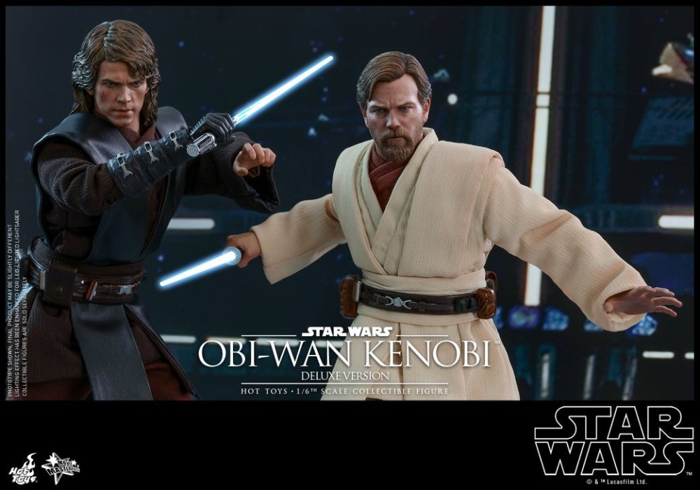 Ready! New Hot Toys MMS478 Star Wars III Obi-Wan Kenobi Deluxe Ver Action Figure