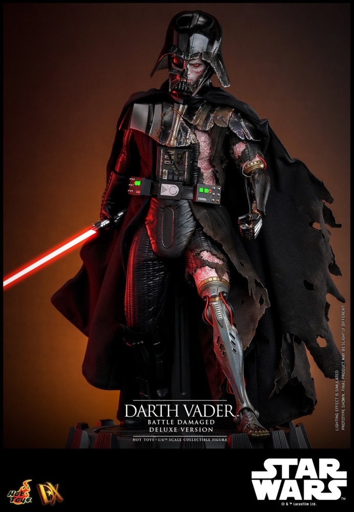 Ready! Hot Toys DX45B Star Wars 1/6 Darth Vader Battle Damaged Deluxe Special