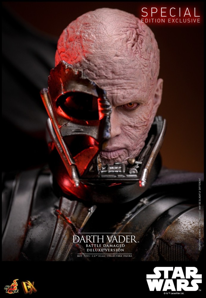 Ready! Hot Toys DX45B Star Wars 1/6 Darth Vader Battle Damaged Deluxe Special