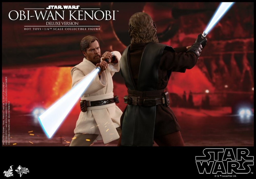 Ready! New Hot Toys MMS478 Star Wars III Obi-Wan Kenobi Deluxe Ver Action Figure
