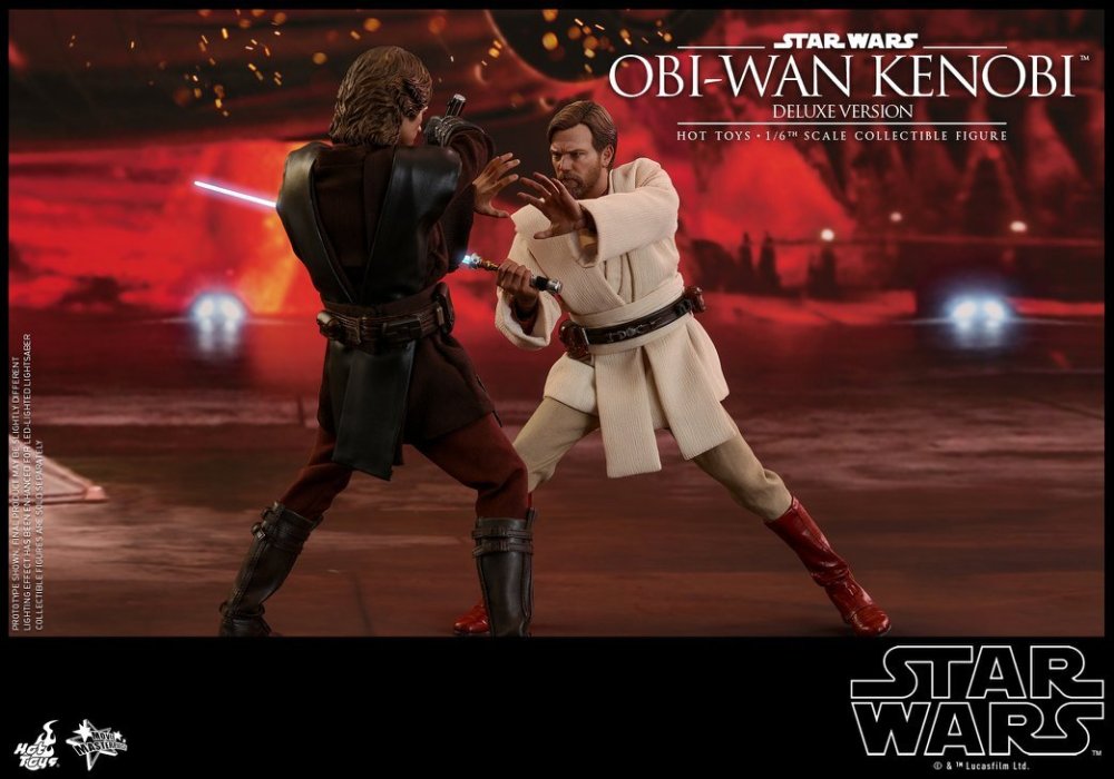 Ready! New Hot Toys MMS478 Star Wars III Obi-Wan Kenobi Deluxe Ver Action Figure