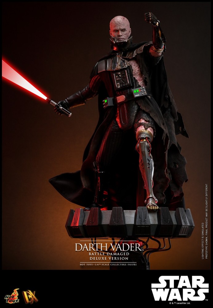 Ready! Hot Toys DX45B Star Wars 1/6 Darth Vader Battle Damaged Deluxe Special