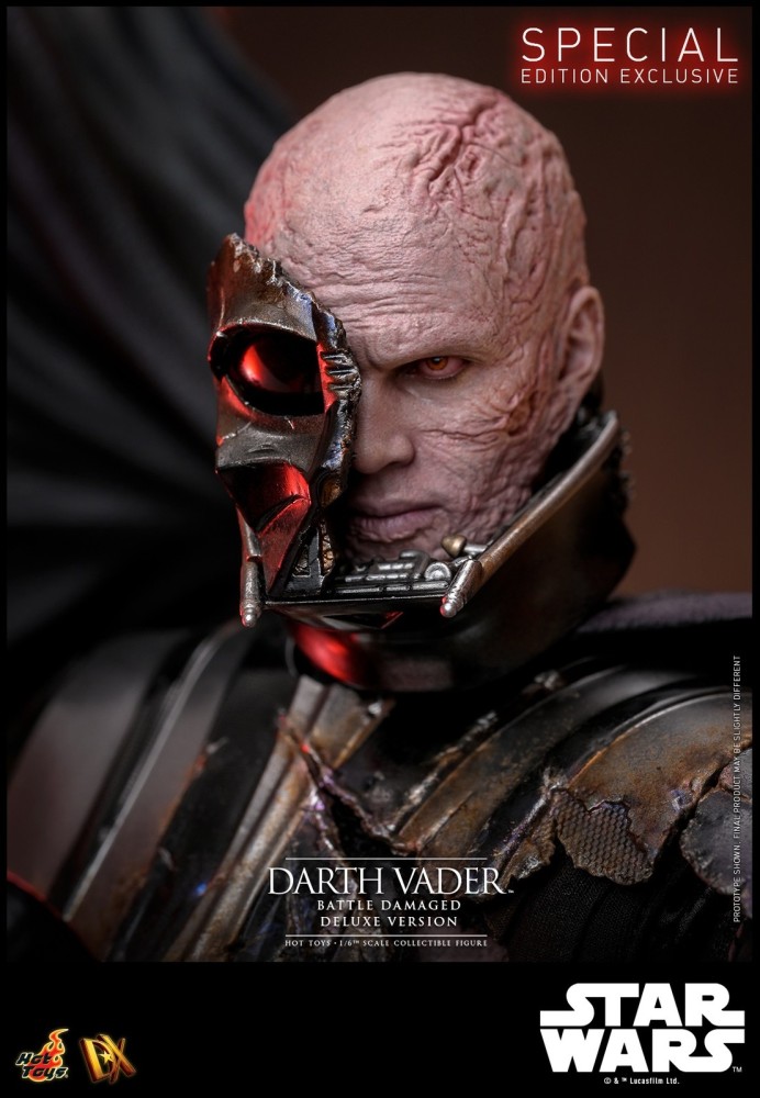 Ready! Hot Toys DX45B Star Wars 1/6 Darth Vader Battle Damaged Deluxe Special