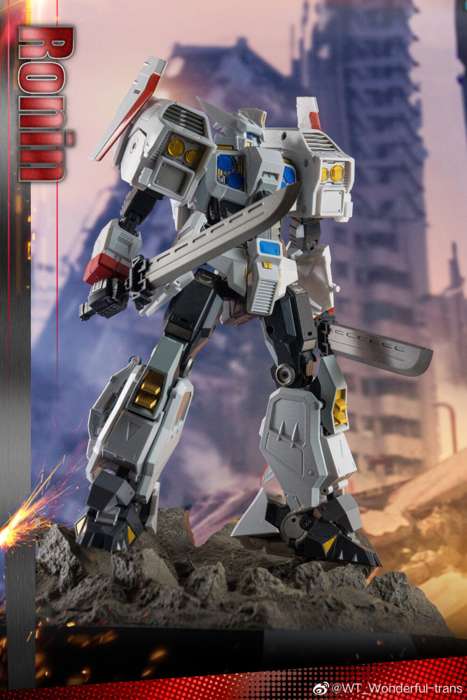 Ready! New Wonderful-Tran<wbr/>s WT01 White Ronin Drift Transforms Action Figure