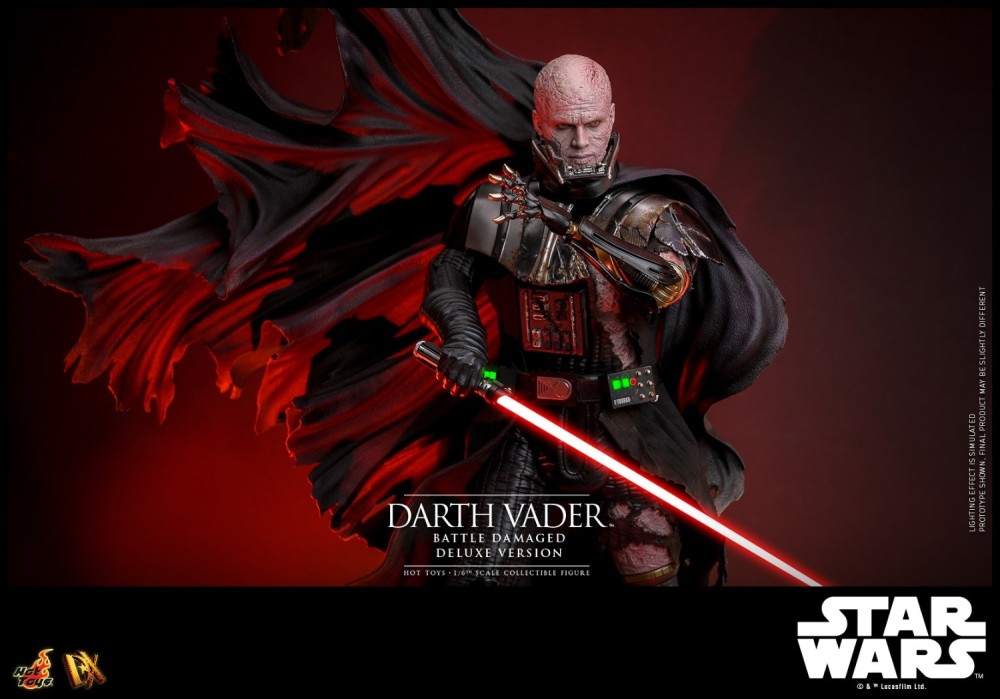 Ready! Hot Toys DX45B Star Wars 1/6 Darth Vader Battle Damaged Deluxe Special