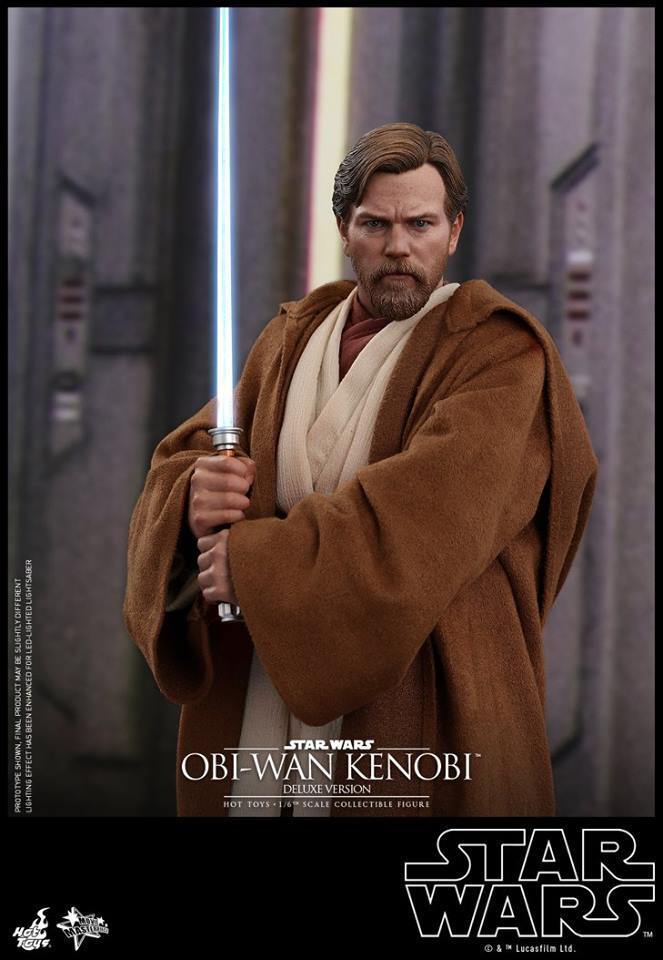 Ready! New Hot Toys MMS478 Star Wars III Obi-Wan Kenobi Deluxe Ver Action Figure