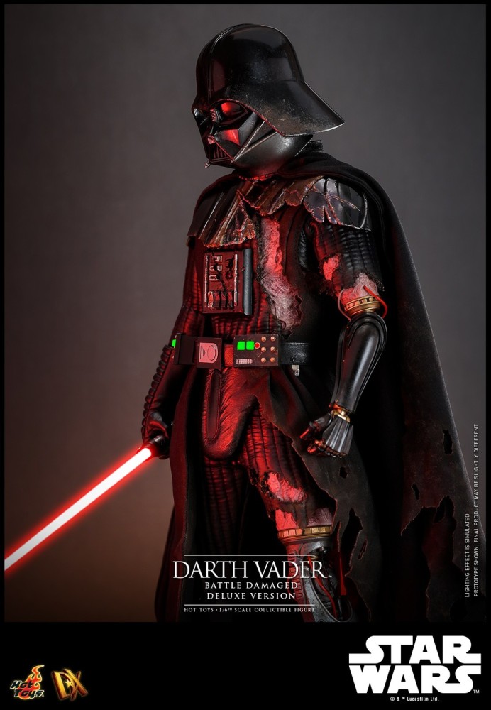 Ready! Hot Toys DX45B Star Wars 1/6 Darth Vader Battle Damaged Deluxe Special