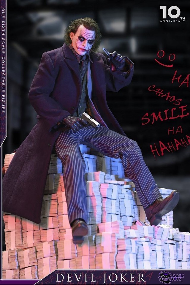 Black Toys 1/6 Devil Joker 10th Anniver PVC BT101 BT102 Figure IN STOCK