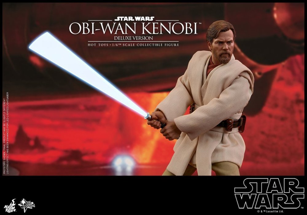 Ready! New Hot Toys MMS478 Star Wars III Obi-Wan Kenobi Deluxe Ver Action Figure