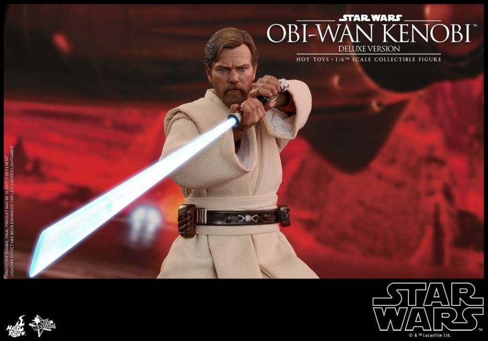 Ready! New Hot Toys MMS478 Star Wars III Obi-Wan Kenobi Deluxe Ver Action Figure
