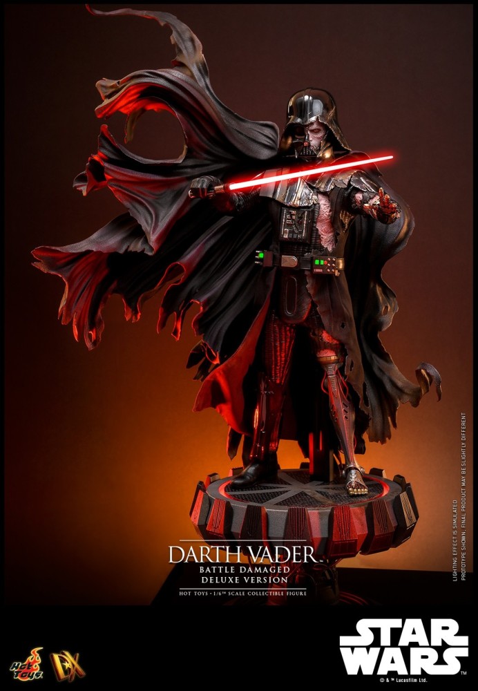 Ready! Hot Toys DX45B Star Wars 1/6 Darth Vader Battle Damaged Deluxe Special