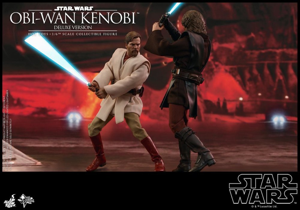 Ready! New Hot Toys MMS478 Star Wars III Obi-Wan Kenobi Deluxe Ver Action Figure