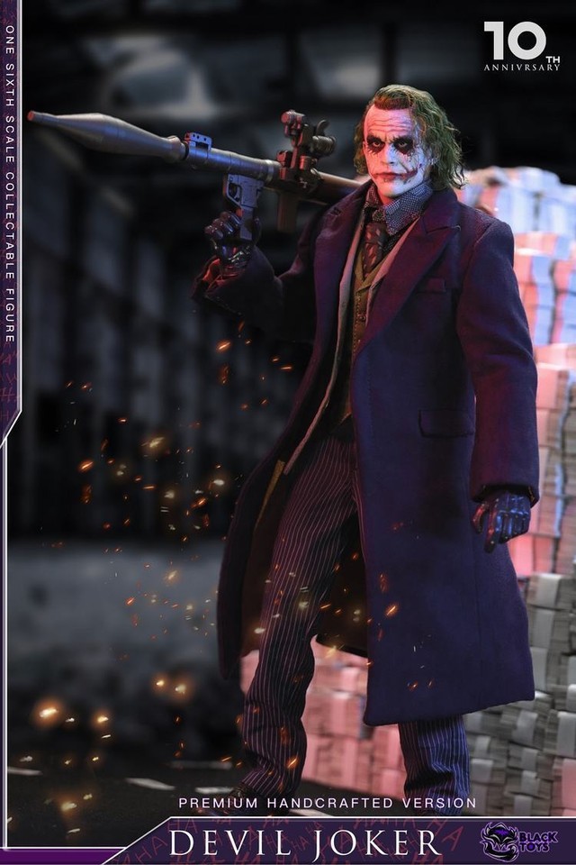 Black Toys 1/6 Devil Joker 10th Anniver PVC BT101 BT102 Figure IN STOCK