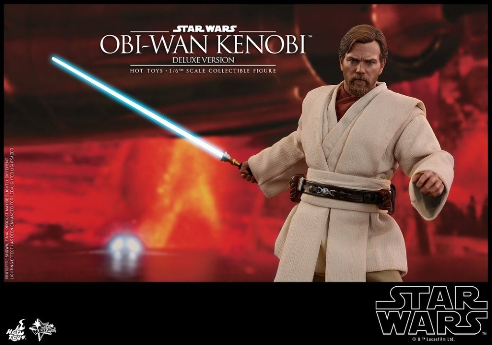 Ready! New Hot Toys MMS478 Star Wars III Obi-Wan Kenobi Deluxe Ver Action Figure